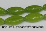 CCN577 15.5 inches 10*20mm marquise candy jade beads wholesale