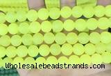 CCN6367 15.5 inches 6mm, 8mm, 10mm & 12mm round matte candy jade beads