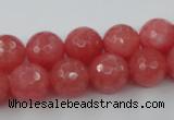 CCN872 15.5 inches 18mm faceted round candy jade beads