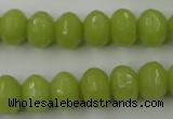 CCN912 15.5 inches 9*12mm faceted rondelle candy jade beads
