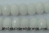 CCN915 15.5 inches 10*14mm faceted rondelle candy jade beads