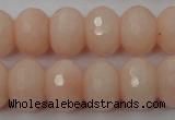 CCN929 15.5 inches 12*16mm faceted rondelle candy jade beads