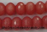 CCN931 15.5 inches 12*16mm faceted rondelle candy jade beads