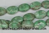 CCO117 15.5 inches 10*14mm oval dyed natural chrysotine beads