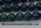 CCS532 15.5 inches 8mm faceted round dyed chrysocolla beads