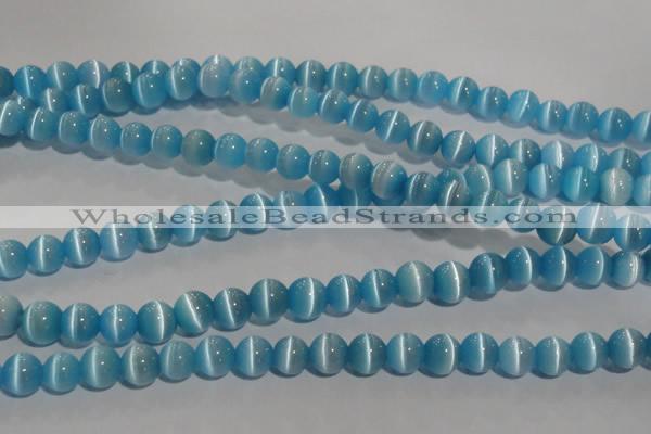 CCT1287 15 inches 5mm round cats eye beads wholesale