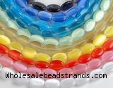 CCT13 10*15mm different color oval cats eye beads Wholesale