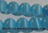 CCT1383 15 inches 7mm round cats eye beads wholesale