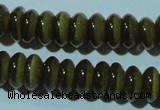 CCT249 15 inches 3*6mm rondelle cats eye beads wholesale
