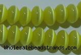 CCT277 15 inches 5*8mm rondelle cats eye beads wholesale