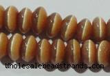 CCT281 15 inches 5*8mm rondelle cats eye beads wholesale