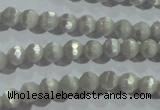 CCT302 15 inches 4mm faceted round cats eye beads wholesale