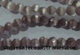CCT312 15 inches 4mm faceted round cats eye beads wholesale