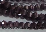 CCT313 15 inches 4mm faceted round cats eye beads wholesale