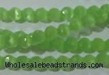 CCT315 15 inches 4mm faceted round cats eye beads wholesale