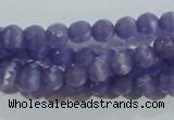 CCT322 15 inches 4mm faceted round cats eye beads wholesale