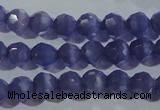 CCT347 15 inches 5mm faceted round cats eye beads wholesale