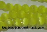 CCT356 15 inches 6mm faceted round cats eye beads wholesale