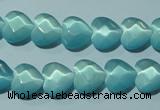 CCT963 15 inches 10*10mm faceted heart cats eye beads wholesale