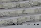 CCU302 15.5 inches 4*4mm cube white howlite beads wholesale