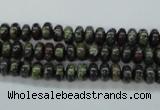 CDB233 15.5 inches 4*6mm rondelle natural dragon blood jasper beads