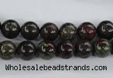 CDB252 15.5 inches 10mm round natural dragon blood jasper beads