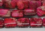 CDE20 15.5 inches 12*16mm rectangle dyed sea sediment jasper beads
