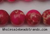 CDE2018 15.5 inches 18mm round dyed sea sediment jasper beads