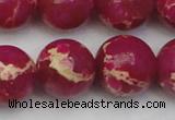 CDE2040 15.5 inches 18mm round dyed sea sediment jasper beads