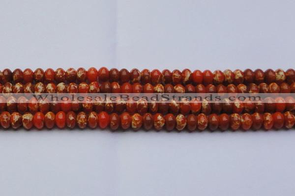 CDE2605 15.5 inches 13*18mm rondelle dyed sea sediment jasper beads