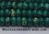 CDE2673 15.5 inches 7*10mm rondelle dyed sea sediment jasper beads