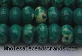 CDE2678 15.5 inches 15*20mm rondelle dyed sea sediment jasper beads