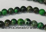 CDE956 15.5 inches 8mm round dyed sea sediment jasper beads