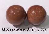 CDN1256 40mm round goldstone decorations wholesale