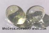 CDN1338 35*45mm egg-shaped glass decorations wholesale