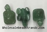 CDN437 28*45*22mm turtle green aventurine decorations wholesale