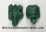 CDN463 38*55*28mm turtle imitation malachite decorations wholesale