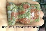 CDN578 35*50mm owl unakite decorations wholesale