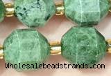 CDP80 15 inches 9*10mm faceted diopside beads