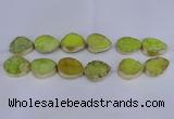 CDQ510 20*30mm - 22*30mm teardrop druzy quartz beads wholesale