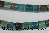 CDS254 15.5 inches 8*8mm tube dyed serpentine jasper beads