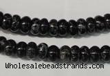 CDT685 15.5 inches 5*8mm rondelle dyed aqua terra jasper beads