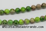 CDT82 15.5 inches 6mm round dyed aqua terra jasper beads