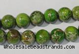CDT921 15.5 inches 10mm round dyed aqua terra jasper beads