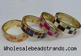CEB142 20mm width gold plated alloy with enamel bangles wholesale