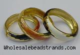 CEB151 19mm width gold plated alloy with enamel bangles wholesale