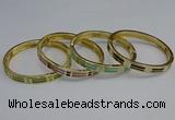CEB84 8mm width gold plated alloy with enamel bangles wholesale