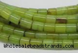 CEJ01 15.5 inches 6*8mm column lemon jade beads wholesale