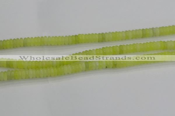 CEJ211 15.5 inches 2*6mm rondelle lemon jade beads wholesale