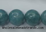 CEQ08 15.5 inches 18mm round blue sponge quartz beads wholesale